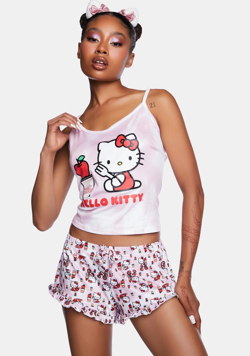 Hello Kitty x Cup Noodles Cami And Shorts Set - Pink – Dolls Kill