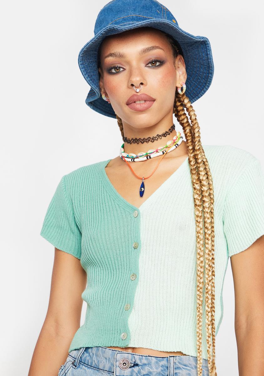 90s Short Sleeve Two Tone Cardigan Daisy Street,All Products : American Fashion Style Bags On Sale 90s Short Sleeve Two Tone Cardigan Daisy Street,All Products : American Fashion Style Bags On Sale