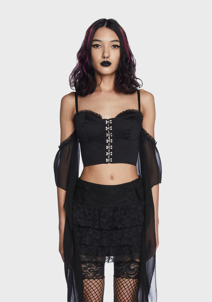 All My Fault Bustier Top Widow,All Products : American Fashion Style Bags On Sale