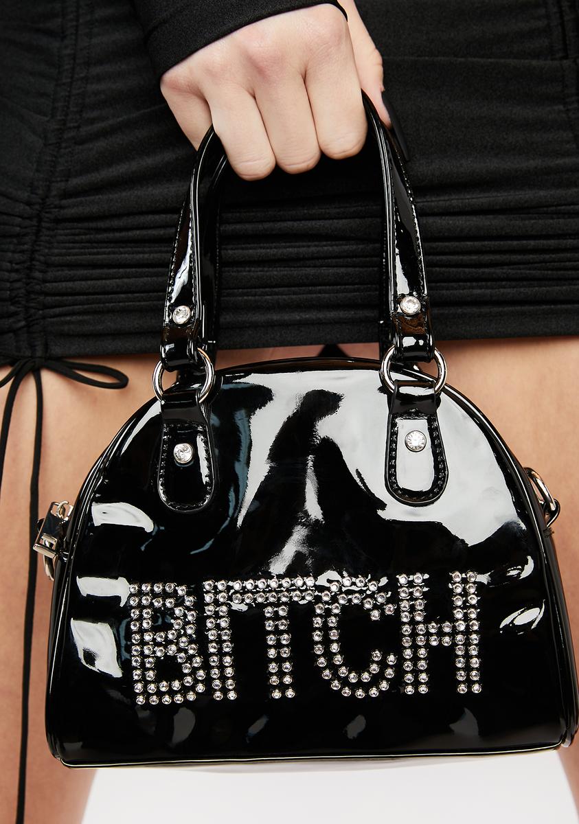 Slick Can´t Control Me Patent Bowler Bag HOROSCOPEZ,Specials : American Fashion Style Bags On Sale