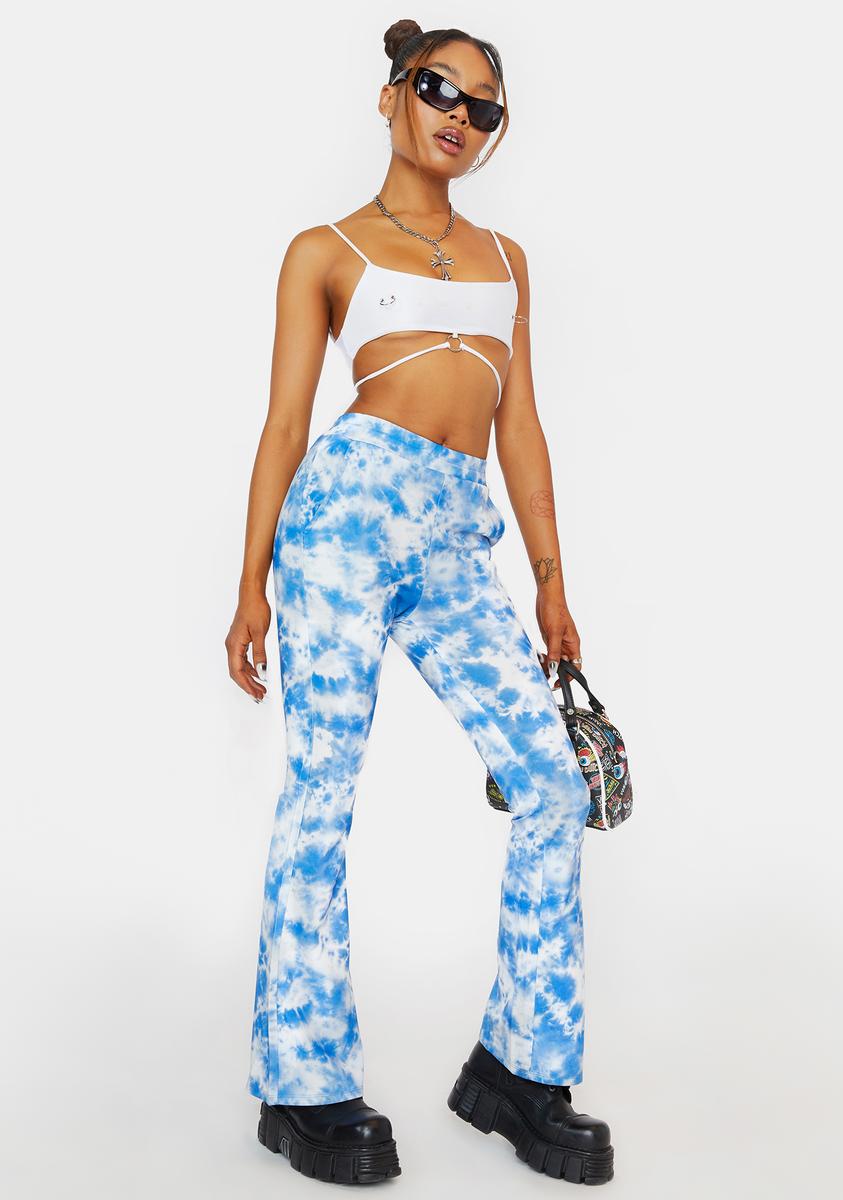 x-Girl Cloud Print Easy Flare Pants – Dolls Kill