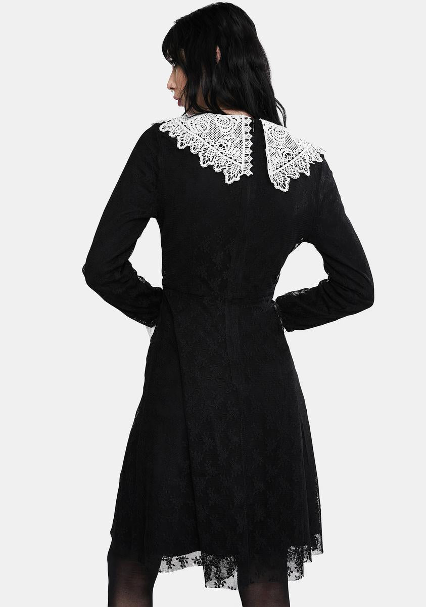 Jawbreaker Black Weird Sisters Lace Fit And Flare Dress – Dolls Kill Jawbreaker Black Weird Sisters Lace Fit And Flare Dress – Dolls Kill