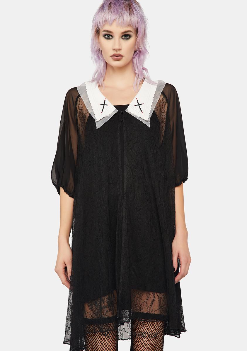 Medium Sleeve Lace Sunscreen Shirt Dress Punk Rave,Specials : American Fashion Style Bags On Sale