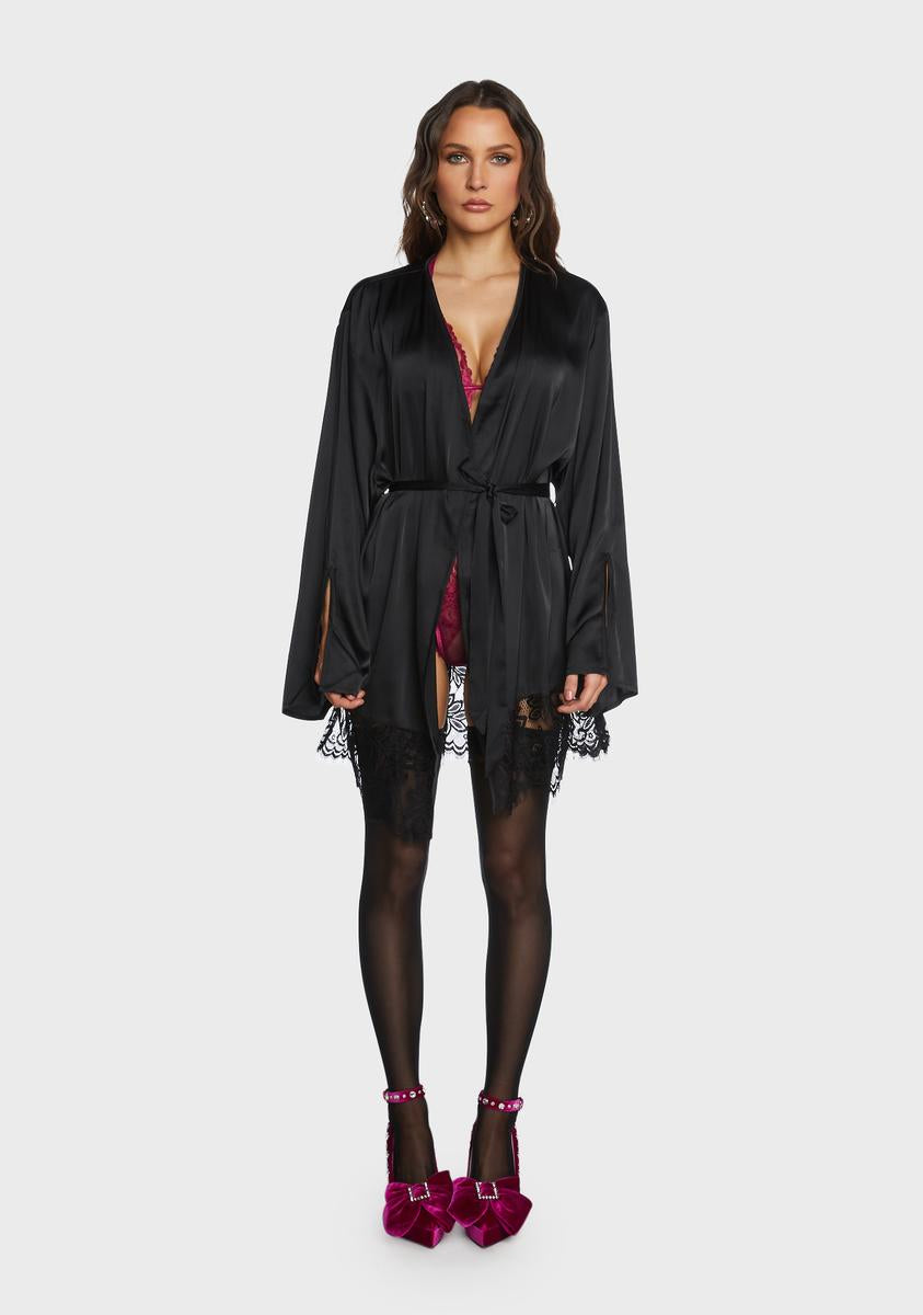 Rosie Satin And Lace Robe Wolf & Whistle,New Products : American Fashion Style Bags On Sale