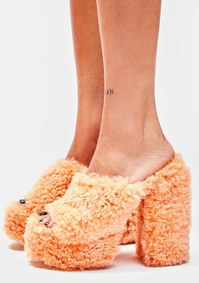 Lemon Drop by Privileged Nude Archie Slip On Heels – Dolls Kill